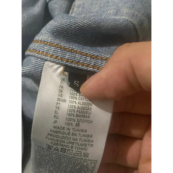 Diesel Blue Bandana Distressed Nhill Denim Jacket - Picture 9 of 12